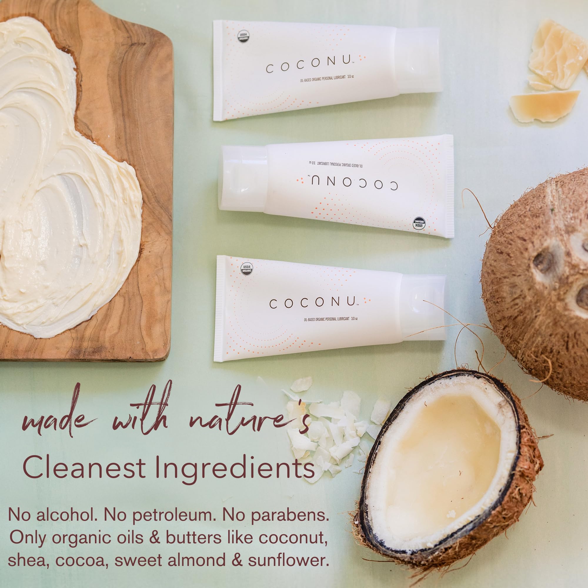 COCONU unscented formula emphasizes clean ingredients and gentle use