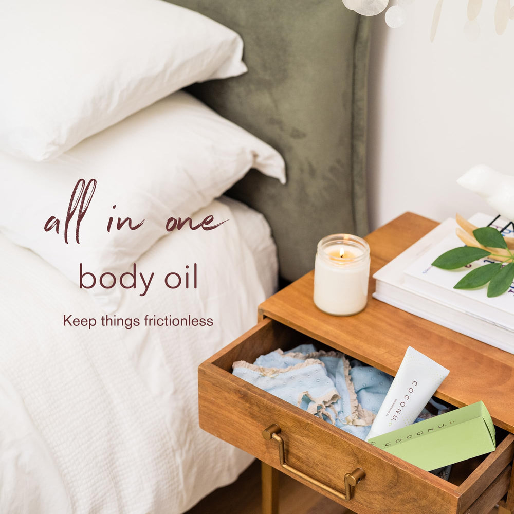 COCONU organic coconut oil ingredients provide natural moisture for skin.