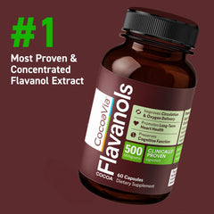 CocoVia 24x flavanol concentration focus underlines potent cocoa extract.