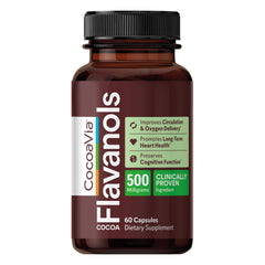 CocoVia heart-brain supplement bottle promoting daily vitality and circulation.