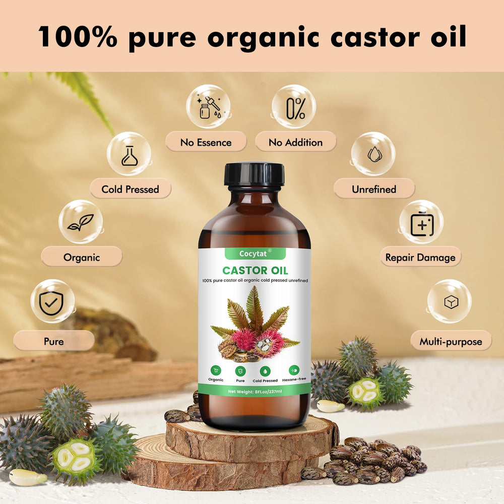 Cocytat Castor Oil Pack Wrap neck image highlights adjustable wrap for comfortable use.