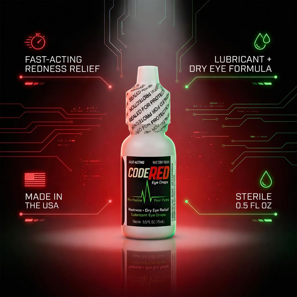 Code Red Eye Drops: aplicación fácil sin interrupciones visuales