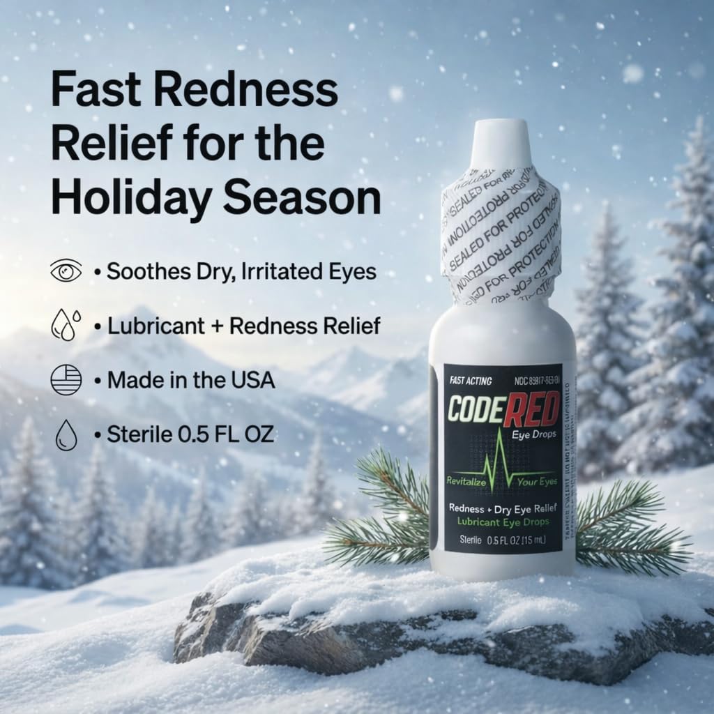 Code Red Eye Drops: fórmula clara para uso cómodo