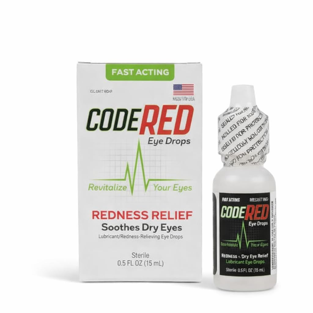 Code Red Eye Drops: gotero para alivio rápido al aplicar