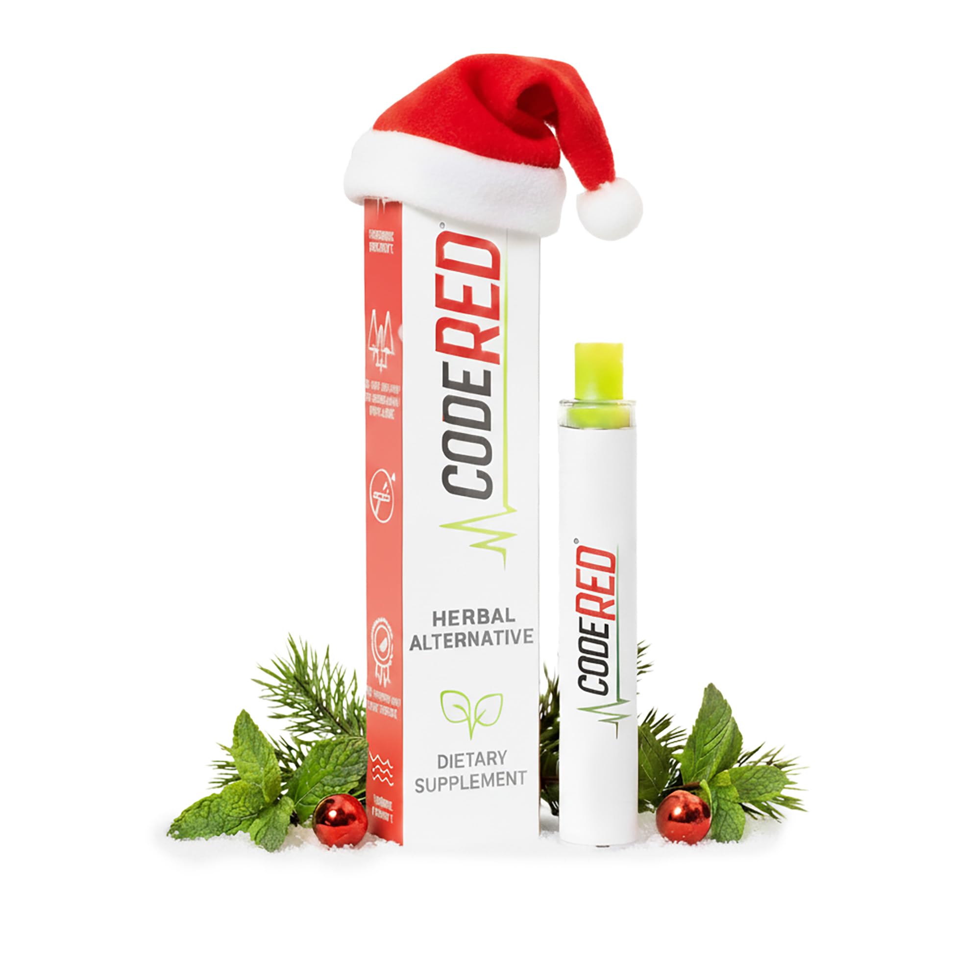 Code Red V-Aid diffuser pen in use with mullein offers a clean plant aroma for daily balance.