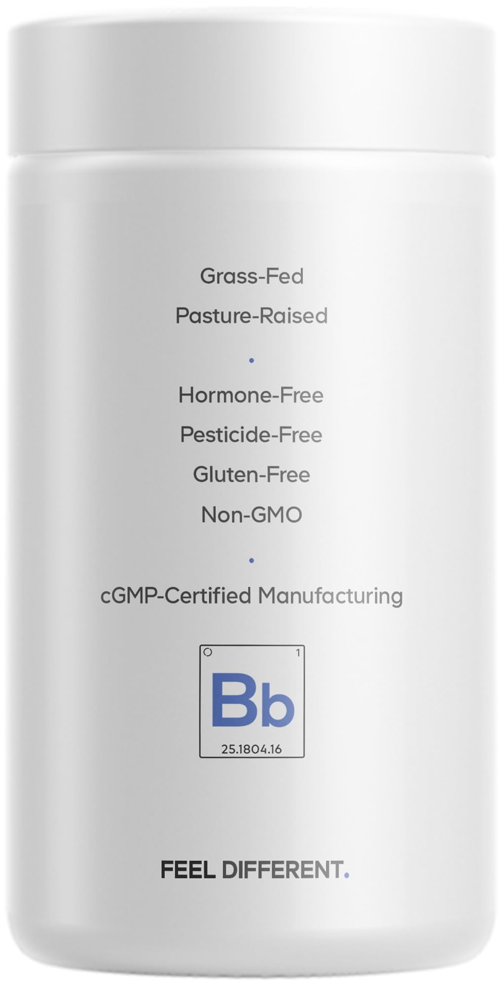Codeage Bone Broth Collagen Capsules bottle photographed on wood countertop for daily wellness.