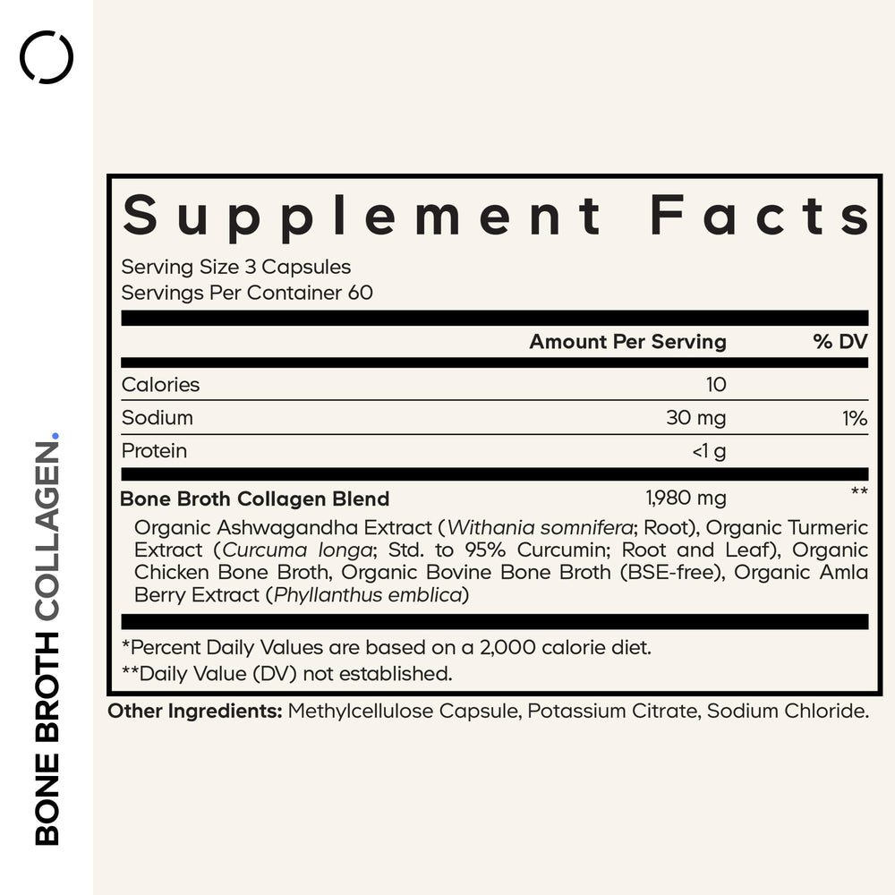Codeage capsules close-up showing turmeric and ashwagandha ingredients for balanced wellness.
