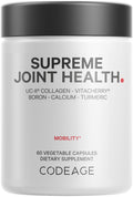 Codeage Supreme Joint Health UC-II & Type II Collagen – VitaCherry Sport Cherries, Hyaluronic Acid, Turmeric, 60 Count
