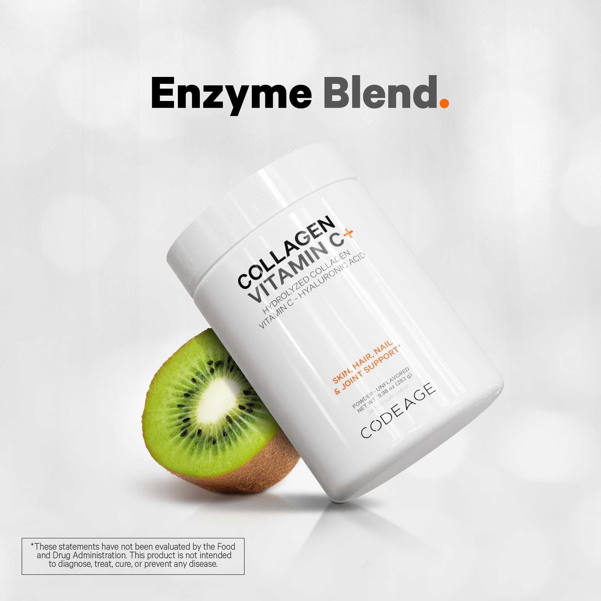 Codeage Collagen Peptides Powder packaging shown, proudly made in the USA