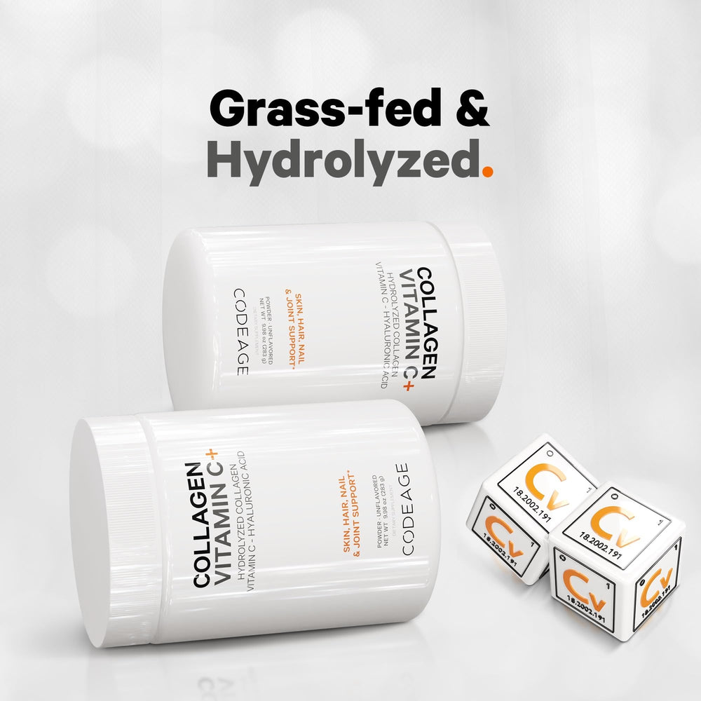 Codeage Collagen Peptides Powder scoop included for easy daily servings