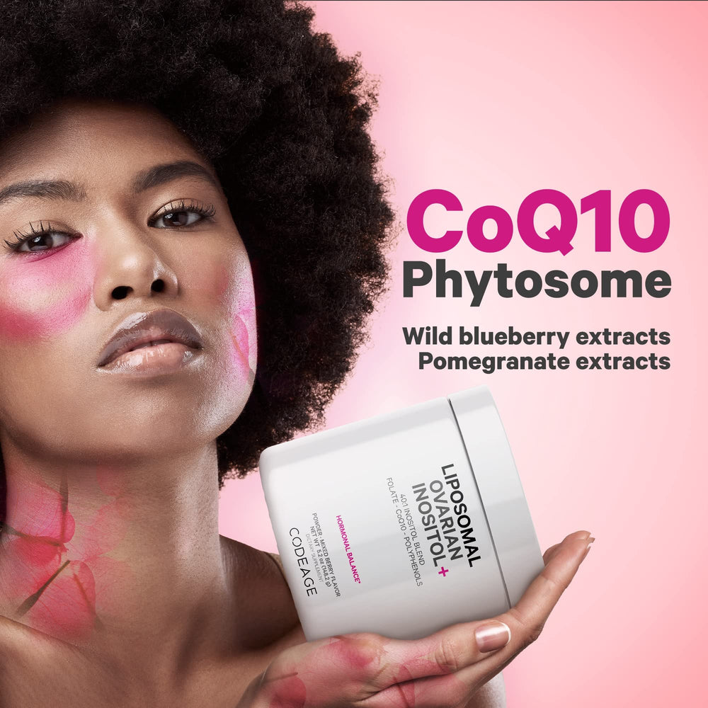 Codeage CoQ10 Phytosome visual highlights lipid-bound CoQ10 in the mix.