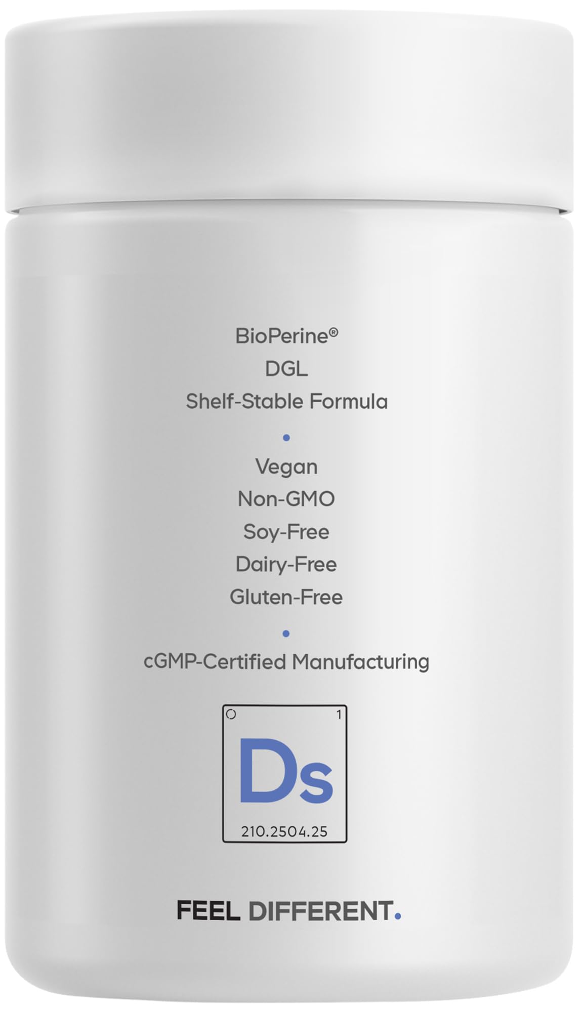 Codeage Daily Synbiotic bottle shows vegan, non-GMO formula made in the USA for daily wellness.