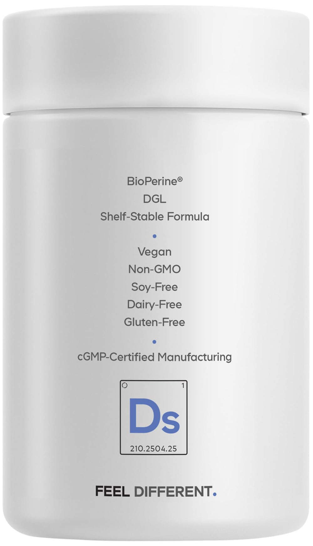 Codeage Daily Synbiotic bottle shows vegan, non-GMO formula made in the USA for daily wellness.