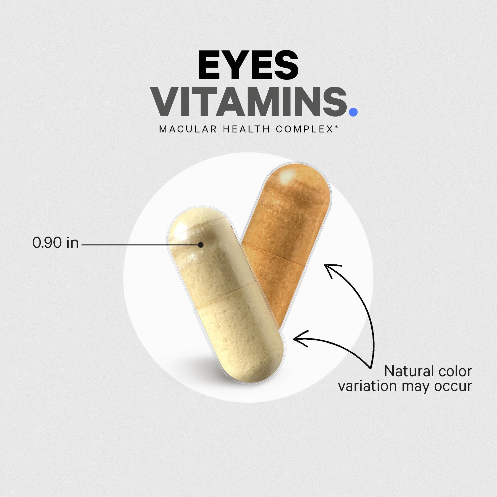 Codeage Eyes Vitamins dietary-friendly label visible.