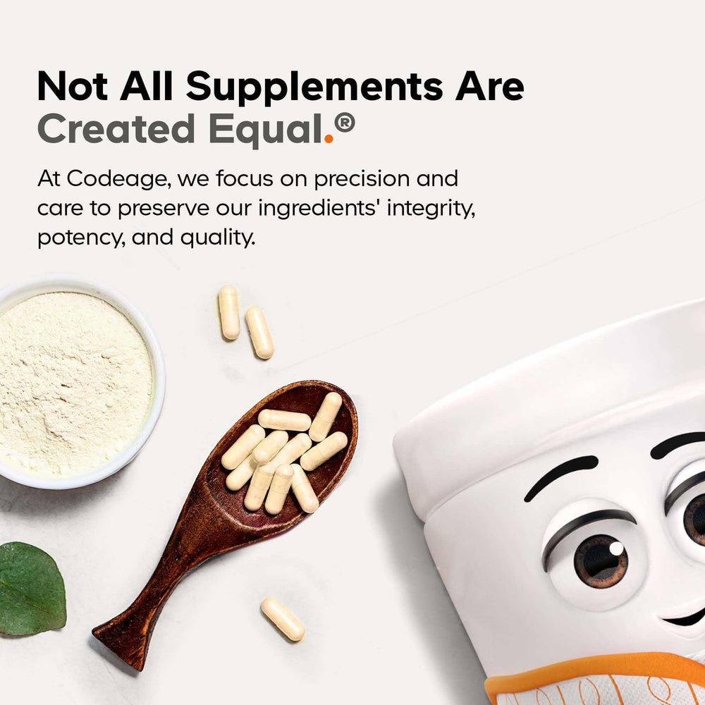 Codeage Eyes Vitamins eyebright and bilberry extracts detail.