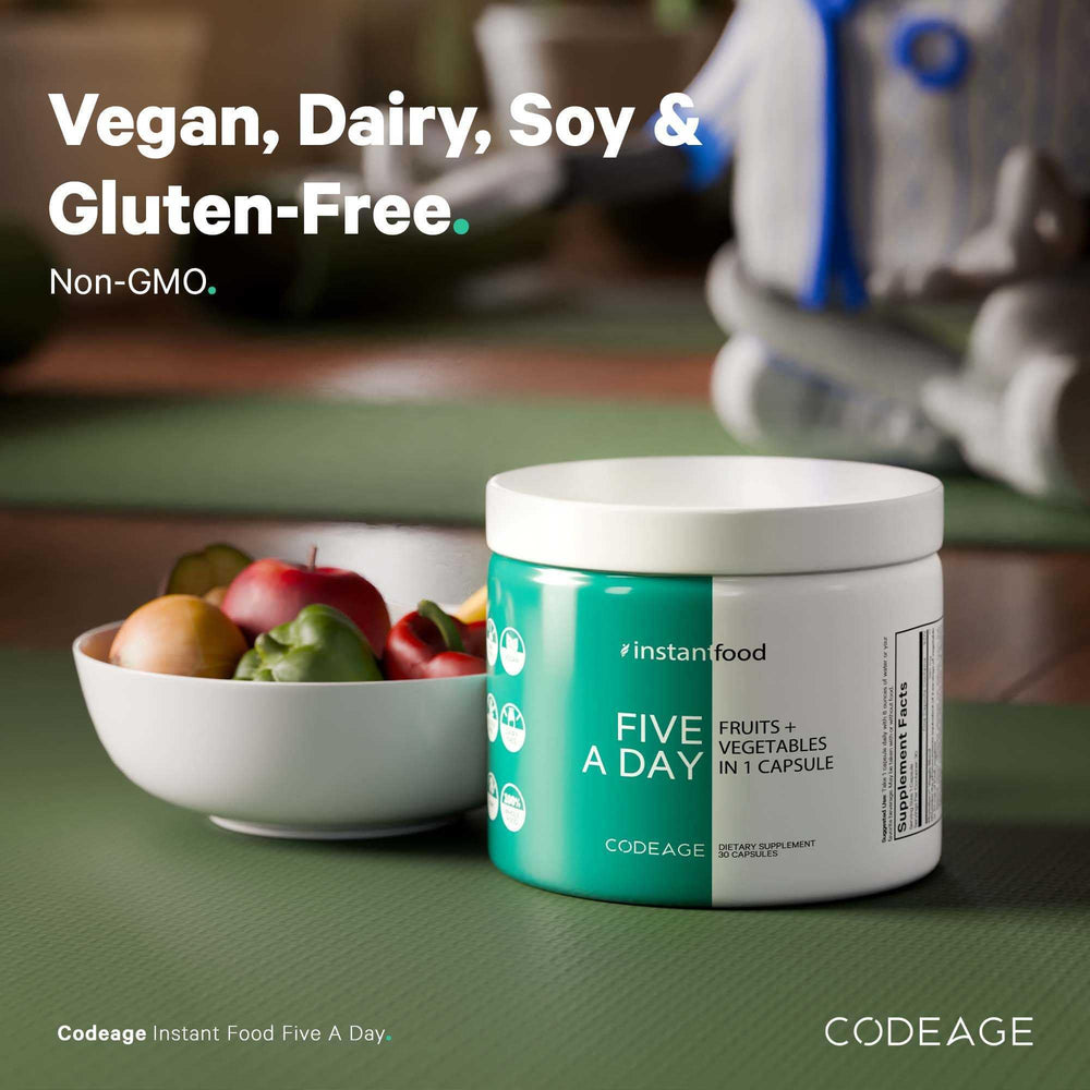 Codeage Five a Day US manufacturing scene signals quality and safety