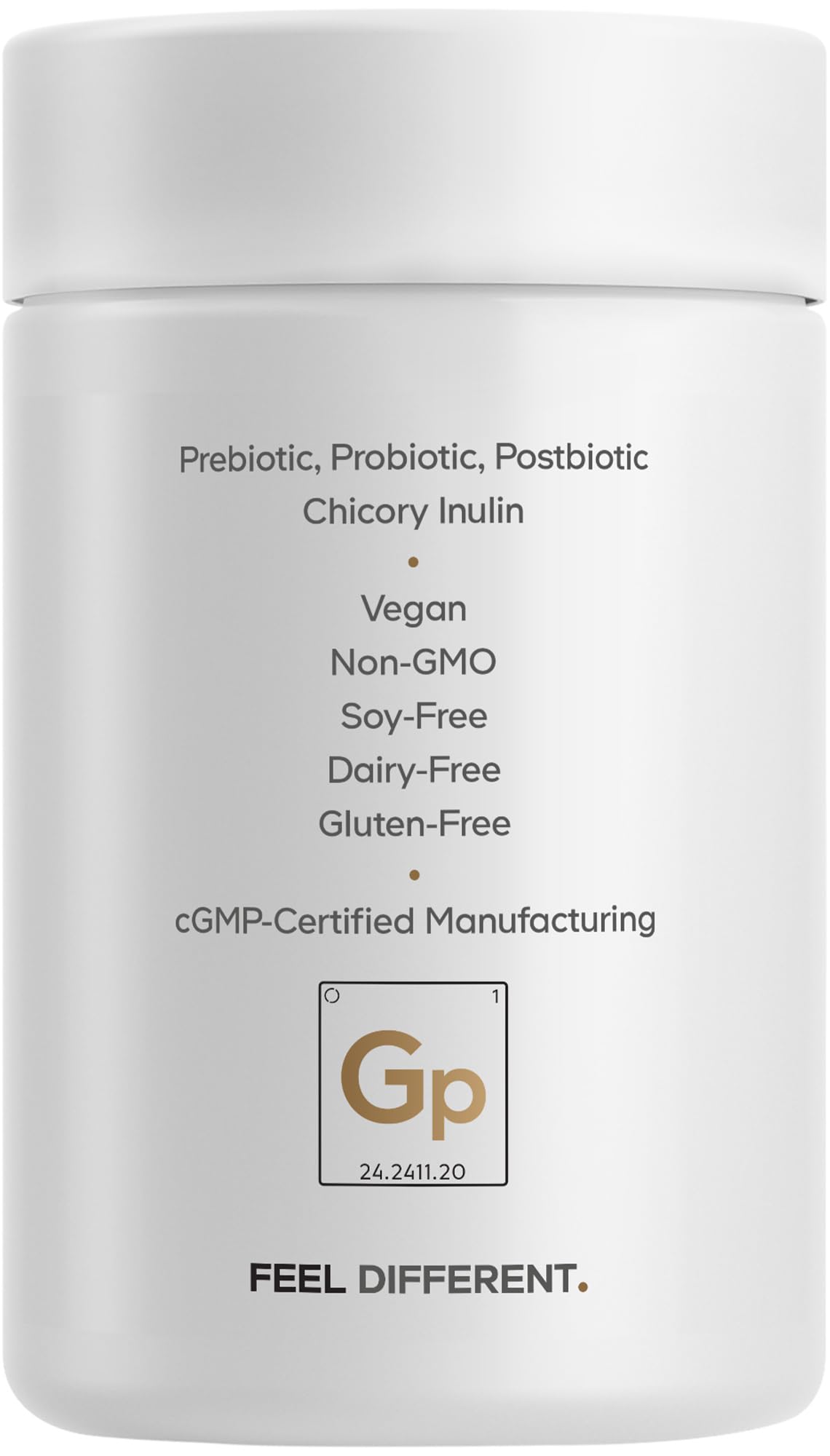 Codeage GLP-1 Probiotic+ clean packaging suggests allergen-free daily supplementation.