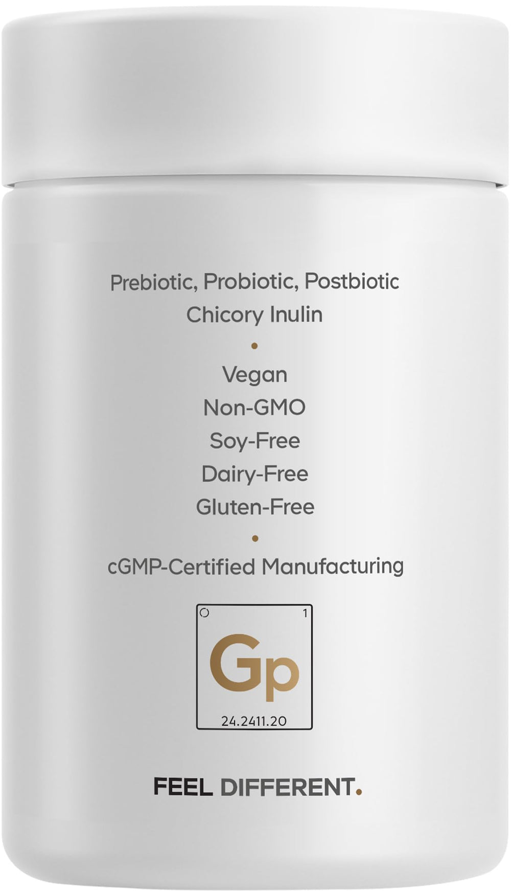 Codeage GLP-1 Probiotic+ clean packaging suggests allergen-free daily supplementation.