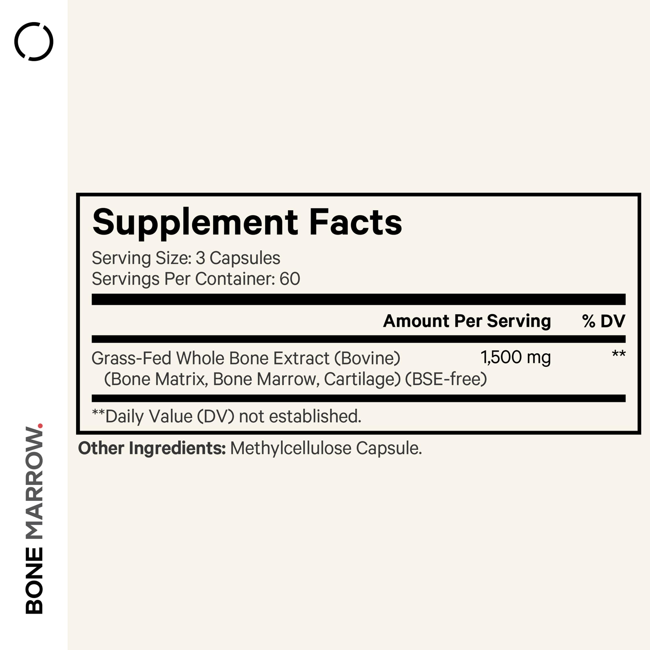 Codeage bottle back with ingredients and usage details for informed daily supplementation.