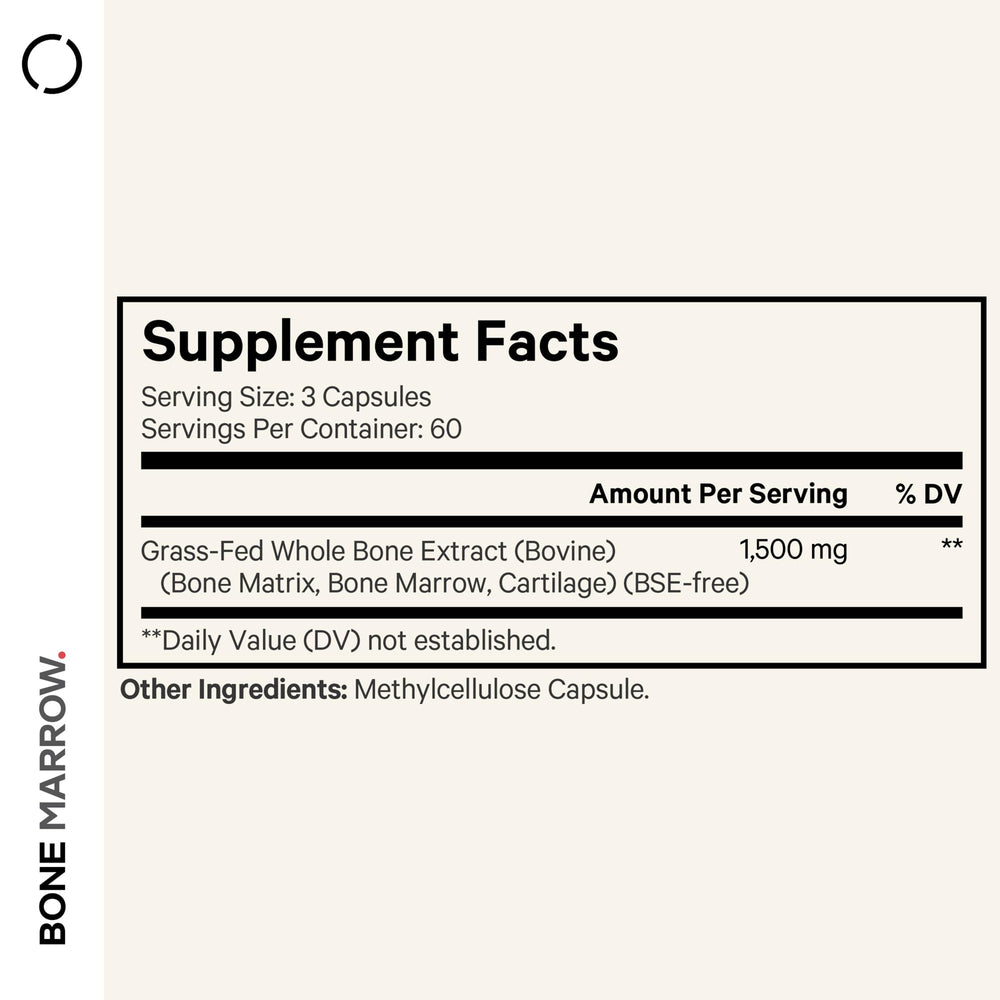 Codeage bottle back with ingredients and usage details for informed daily supplementation.