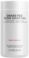 Codeage Grass-Fed Bone Marrow supplement bottle front showing 1500 mg per serving.