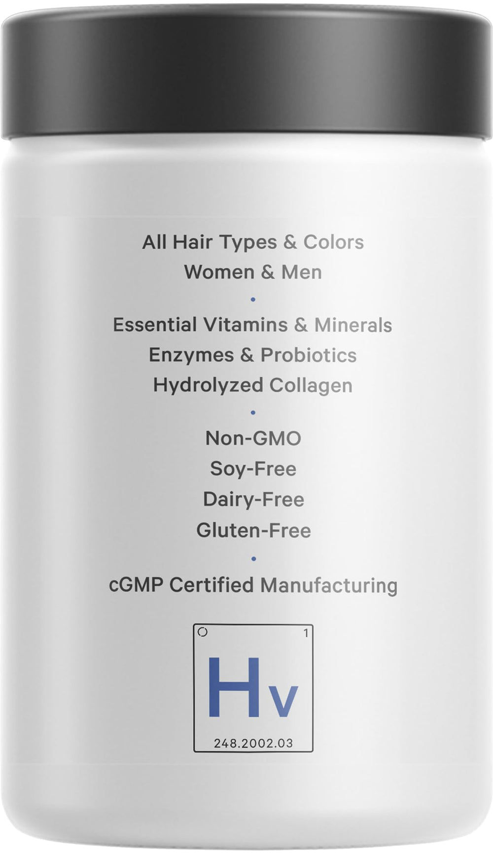 Codeage Hair Vitamins daily dosage bottle closeup