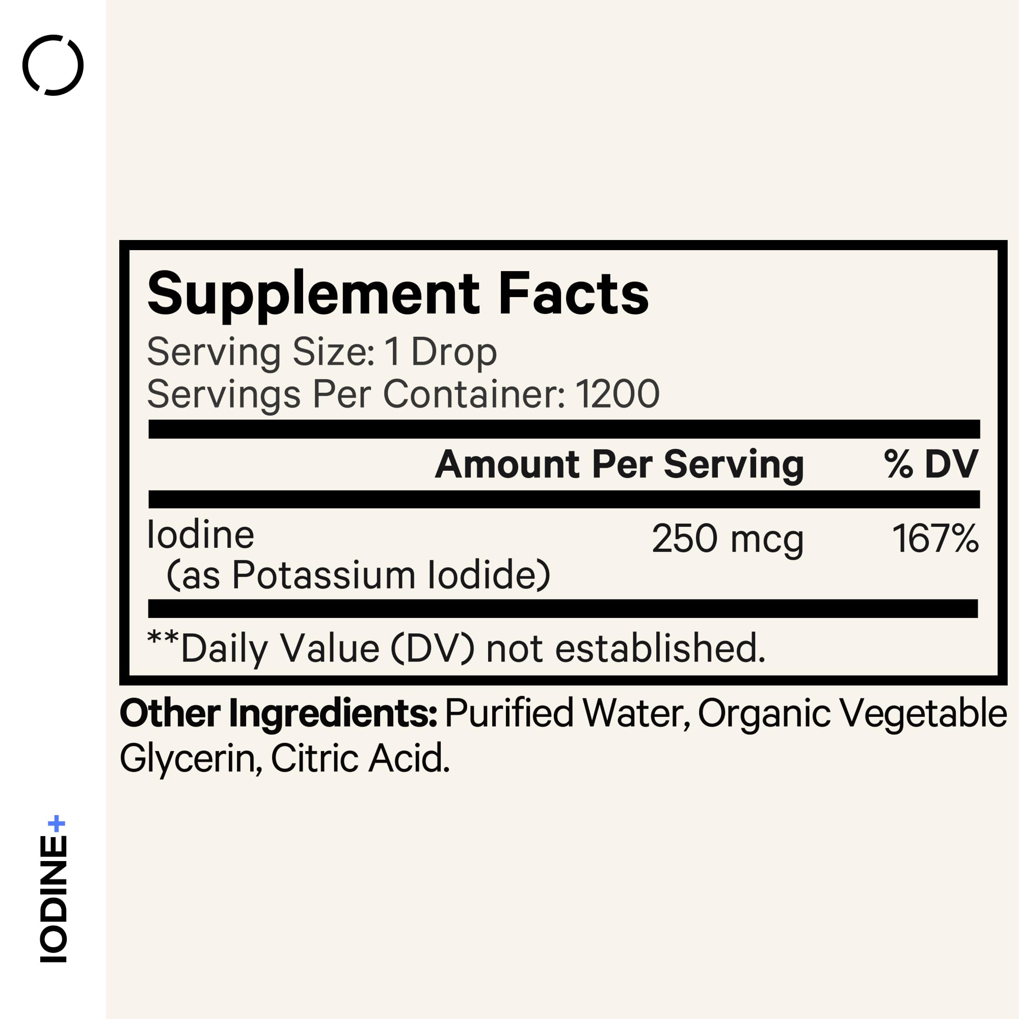 Codeage Iodine Drops dropper enables precise one-drop daily dosing