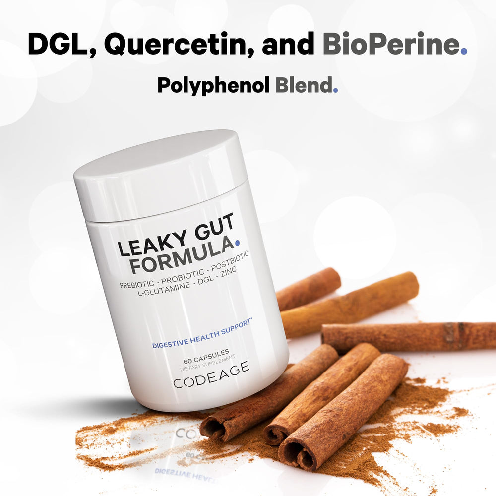 Codeage Leaky Gut polyphenols berries image featuring berry-rich formula.
