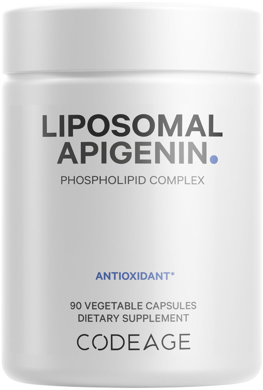 Codeage Liposomal Apigenin bottle ready for daily use and easy routine