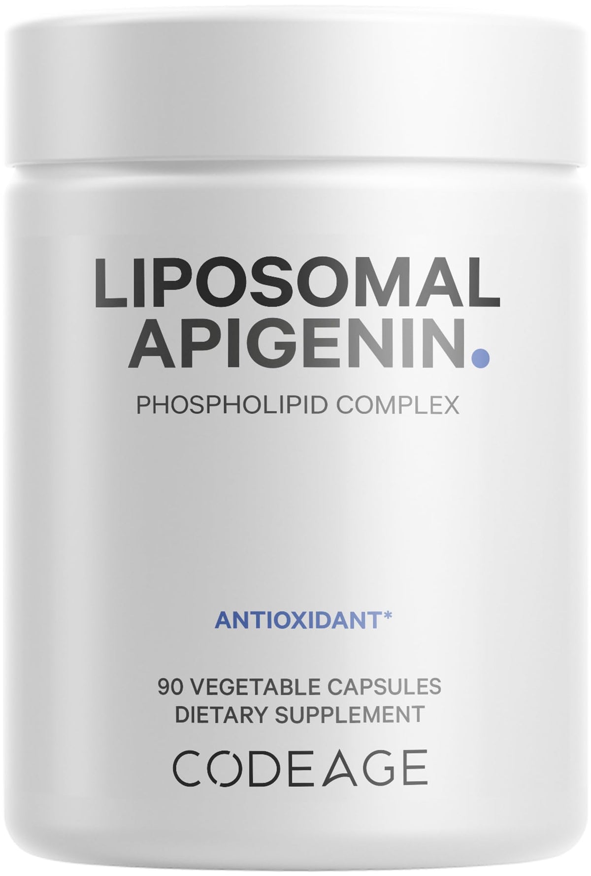 Codeage Liposomal Apigenin bottle ready for daily use and easy routine
