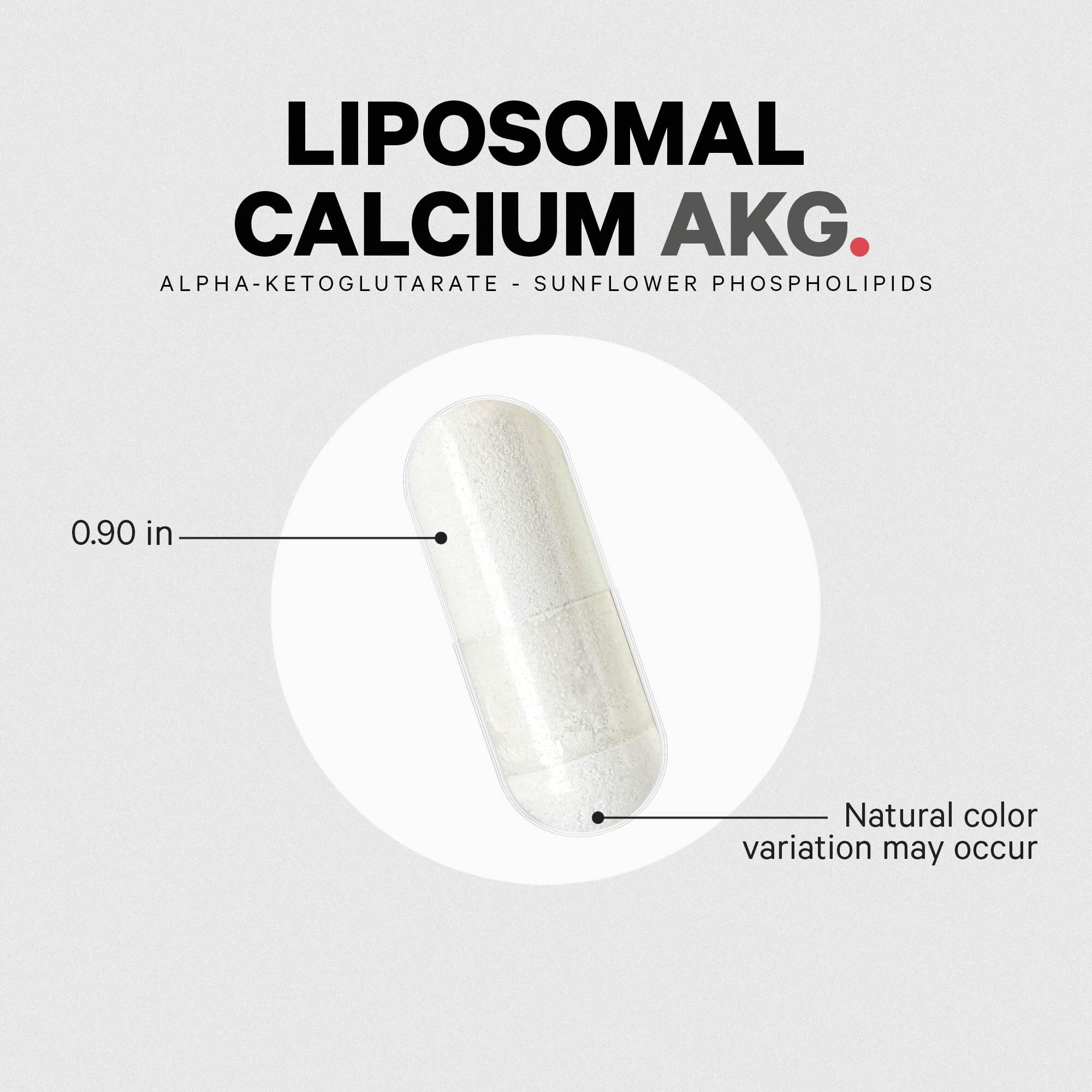 Codeage Liposomal Calcium AKG allergen-free symbol highlighting dietary compatibility.