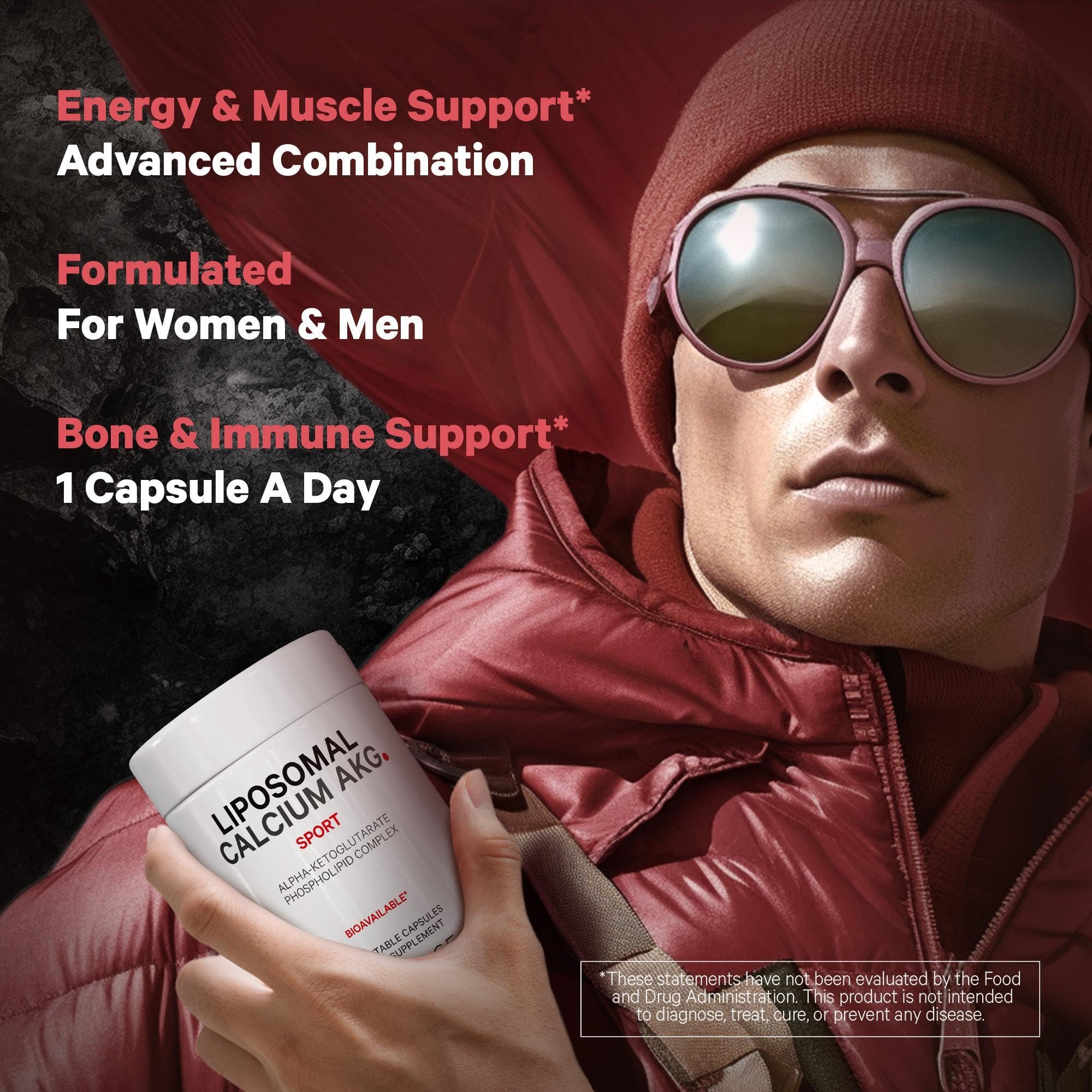 Codeage Liposomal Calcium AKG manufactured in a cGMP facility for quality assurance.