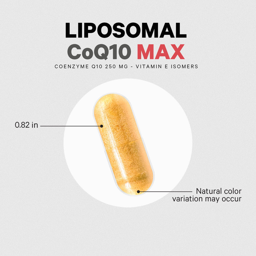 Codeage Liposomal CoQ10 Max capsule open reveals soft gel inside.
