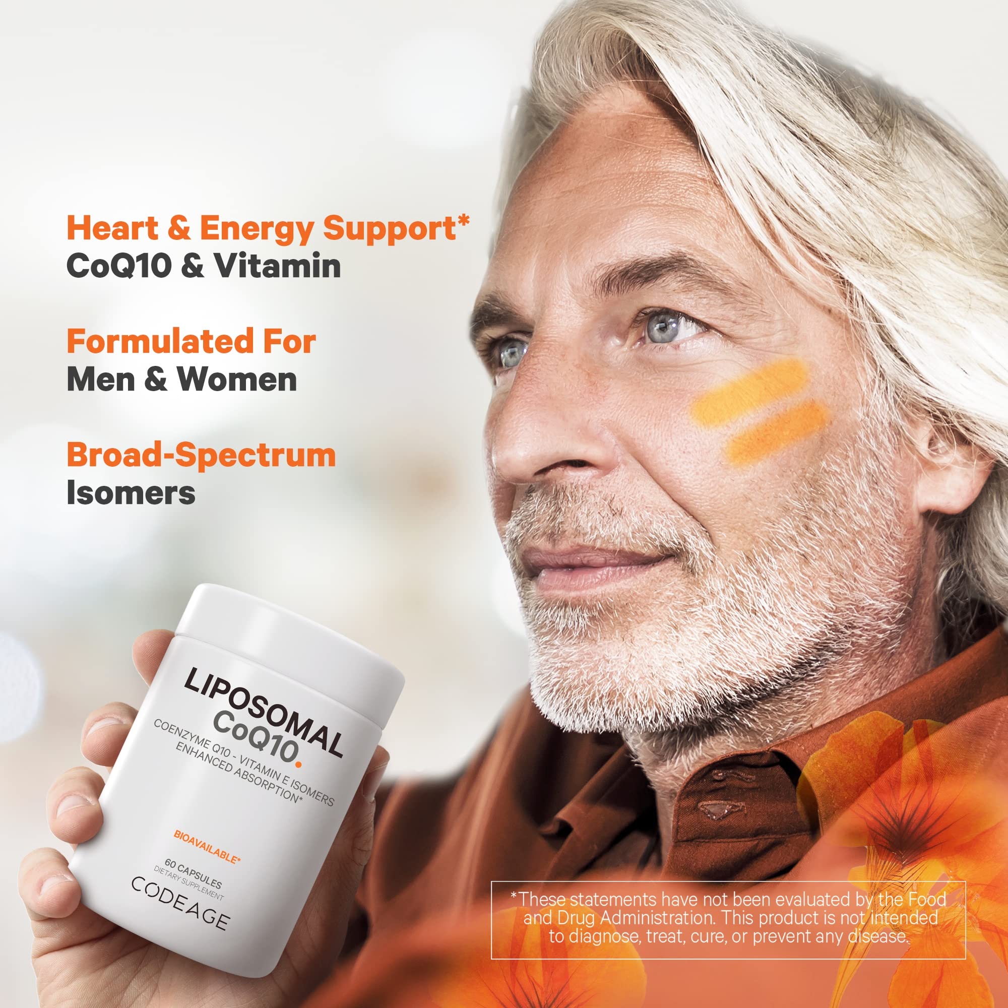 Codeage liposomal phospholipid complex illustration emphasizing delivery.