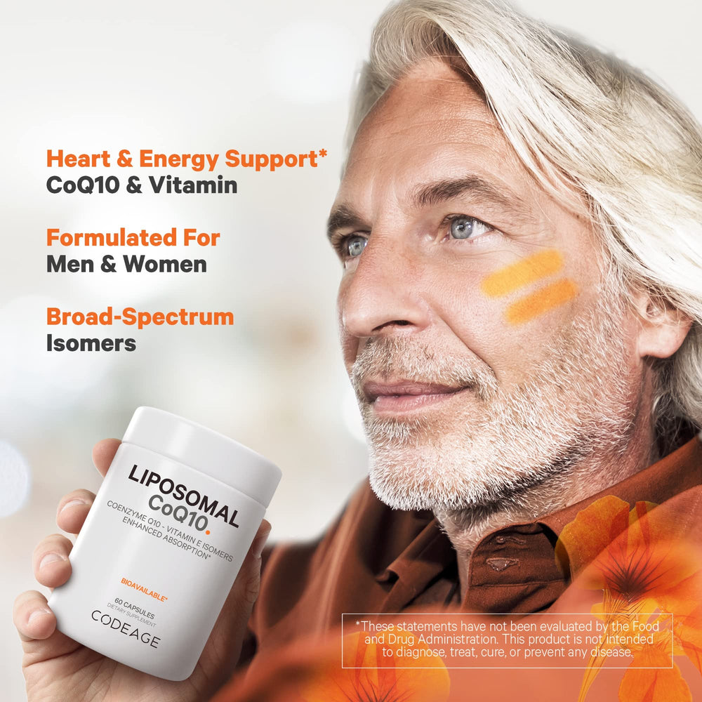 Codeage liposomal phospholipid complex illustration emphasizing delivery.