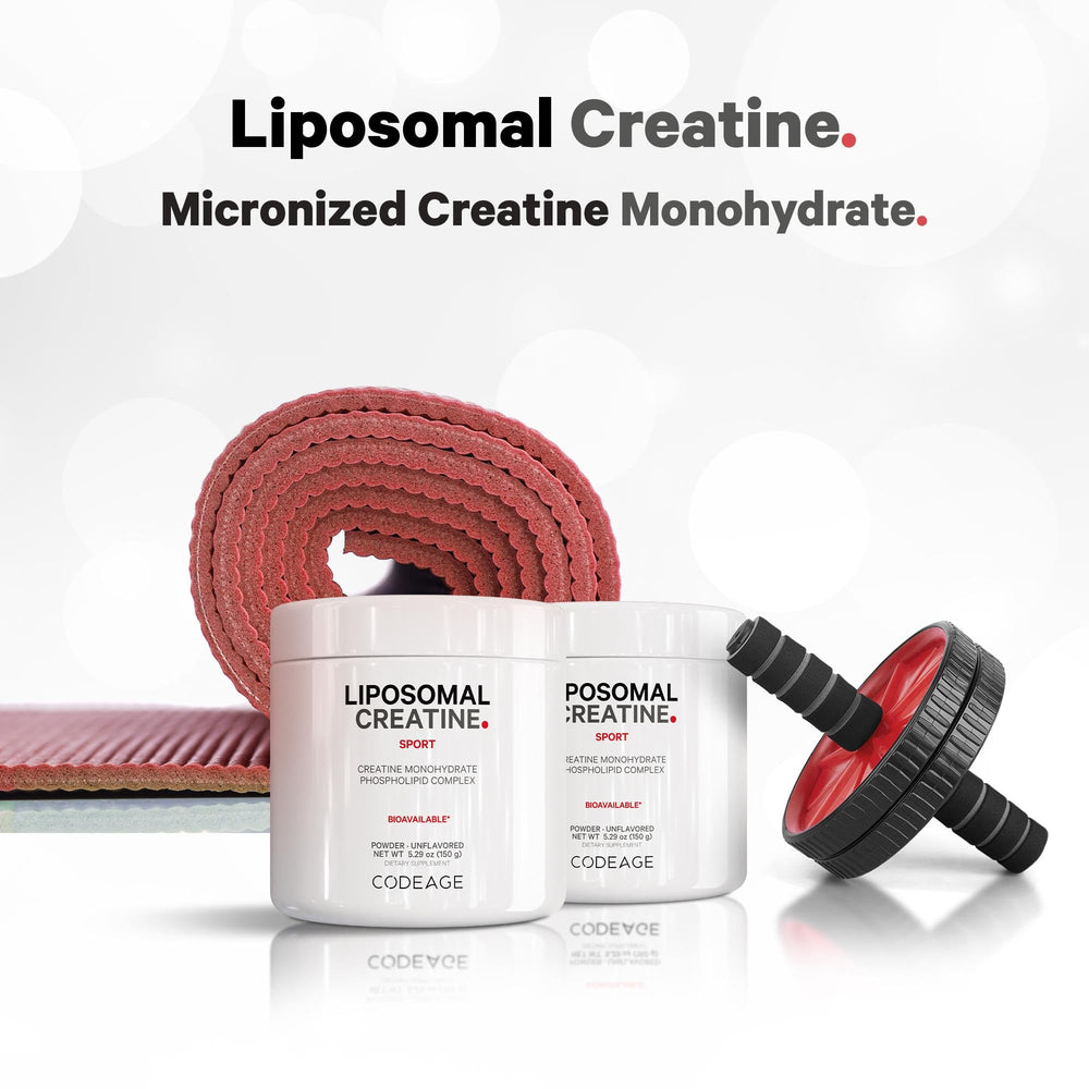 Codeage Liposomal Creatine sunflower oil liposome concept image