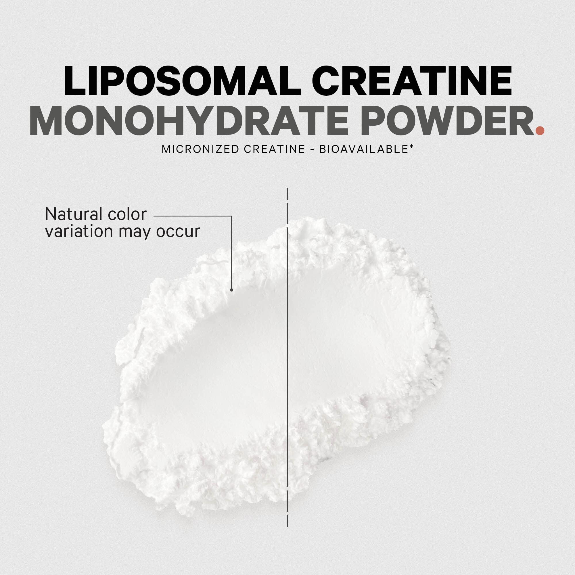 Codeage Liposomal Creatine unflavored powder blends into water