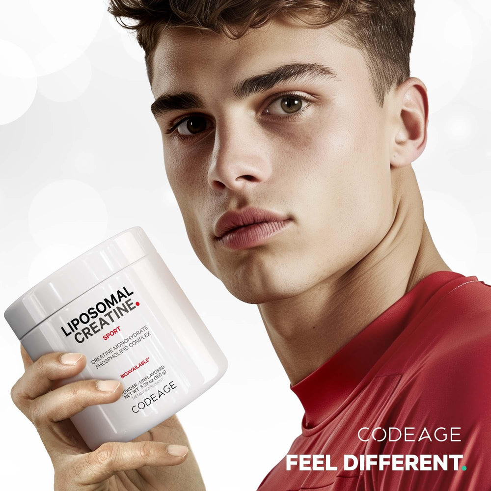 Codeage Liposomal Creatine vegan label emphasizing clean ingredients