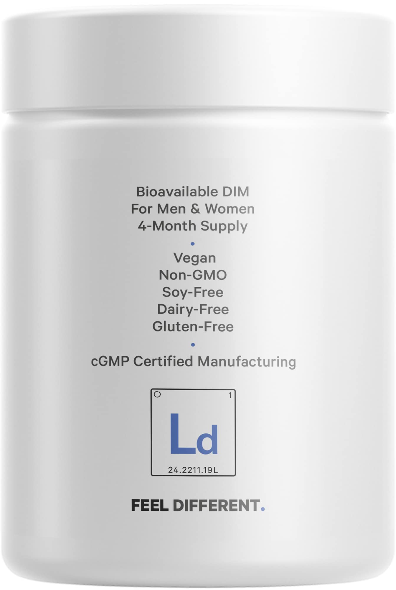 Codeage Liposomal DIM bottle on neutral background conveying quality