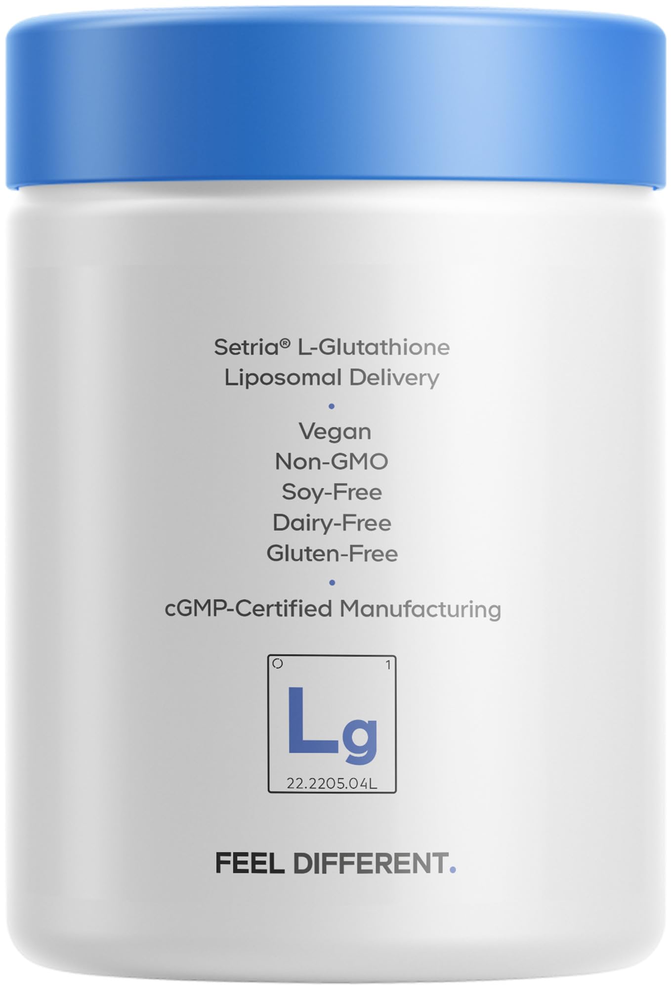Codeage Liposomal Glutathione clean vegan formula inside bottle