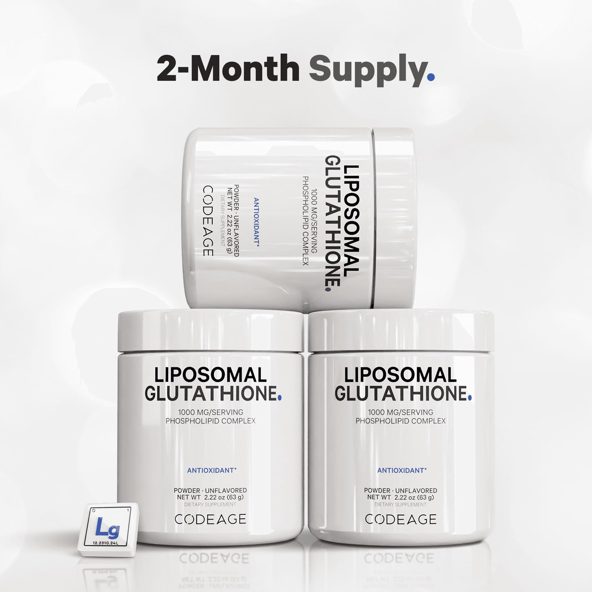 Codeage Liposomal Glutathione produced in the USA in a cGMP facility.
