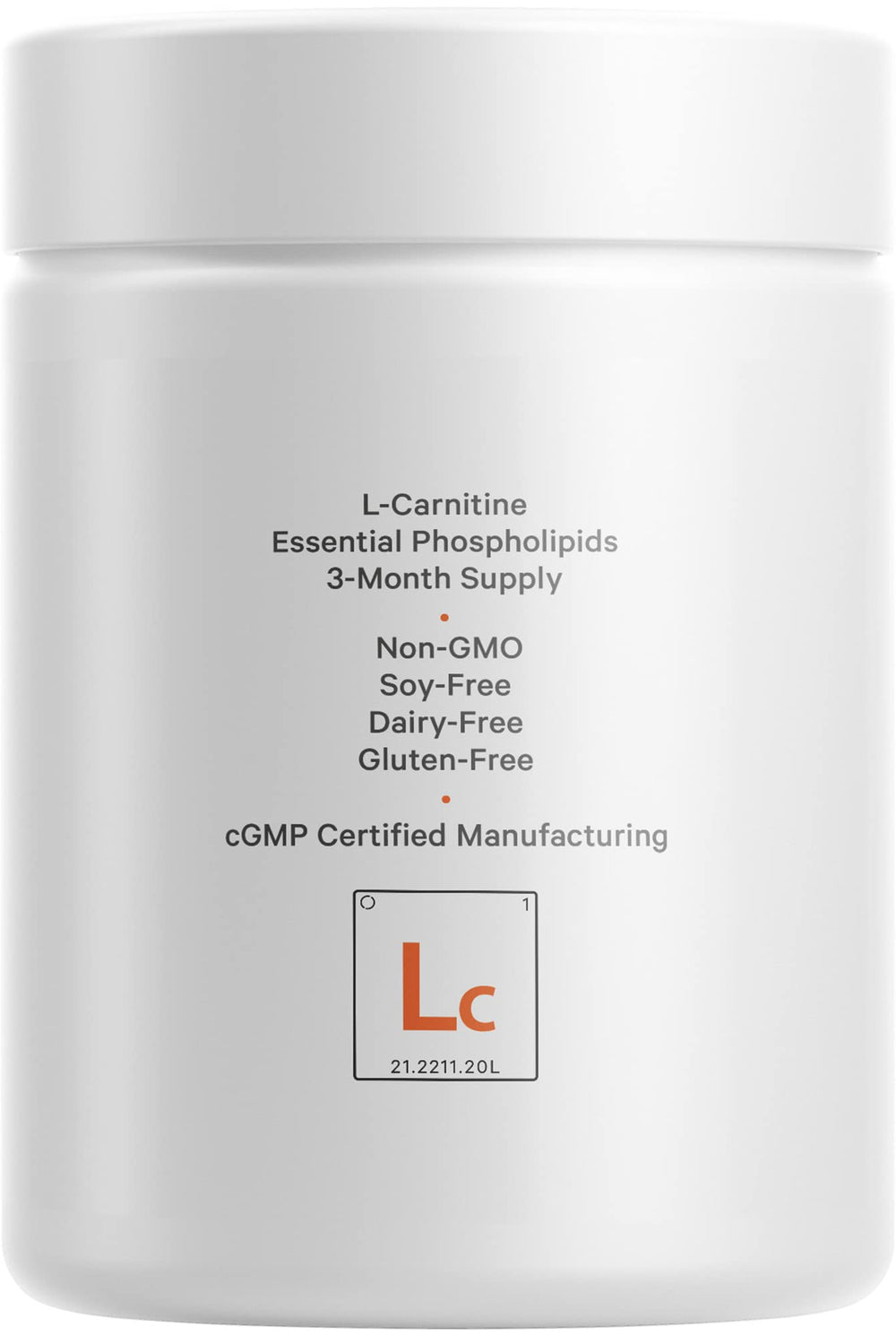 Codeage Liposomal L-Carnitine three-month supply shown by bottle lineup.