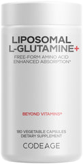 Codeage Liposomal L-Glutamine capsules bottle for convenient daily amino acid intake