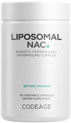 Codeage Liposomal NAC bottle showing a convenient daily supplement for versatile wellness use.