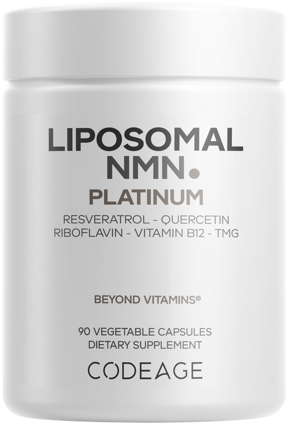 Codeage Liposomal NMN Platinum capsules for daily NAD support