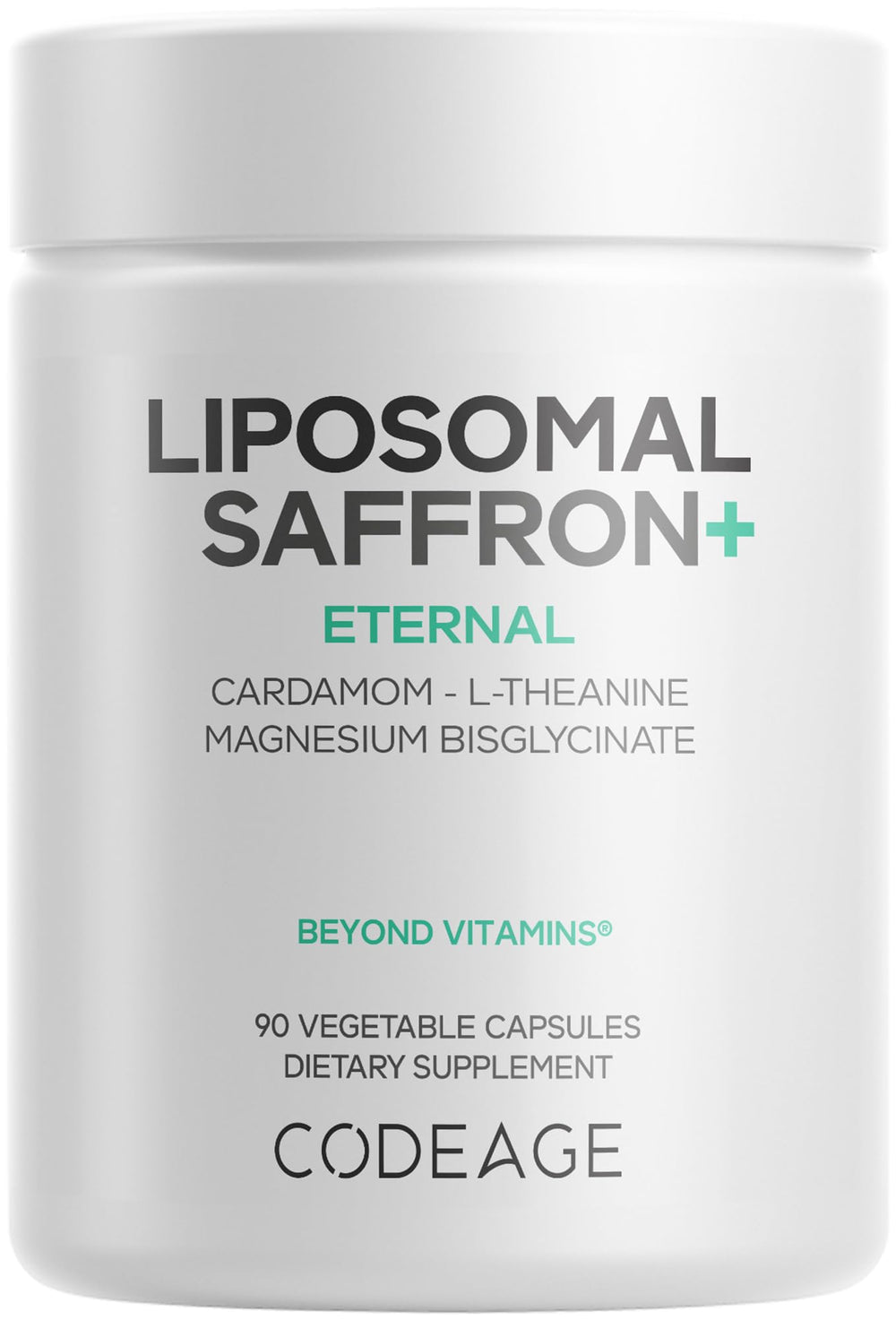 Codeage Liposomal Saffron+ bottle front for daily wellness ritual