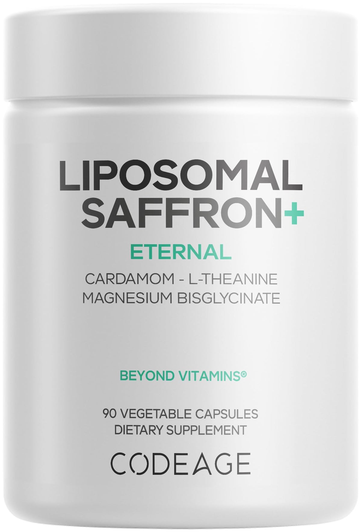 Codeage Liposomal Saffron+ bottle front for daily wellness ritual