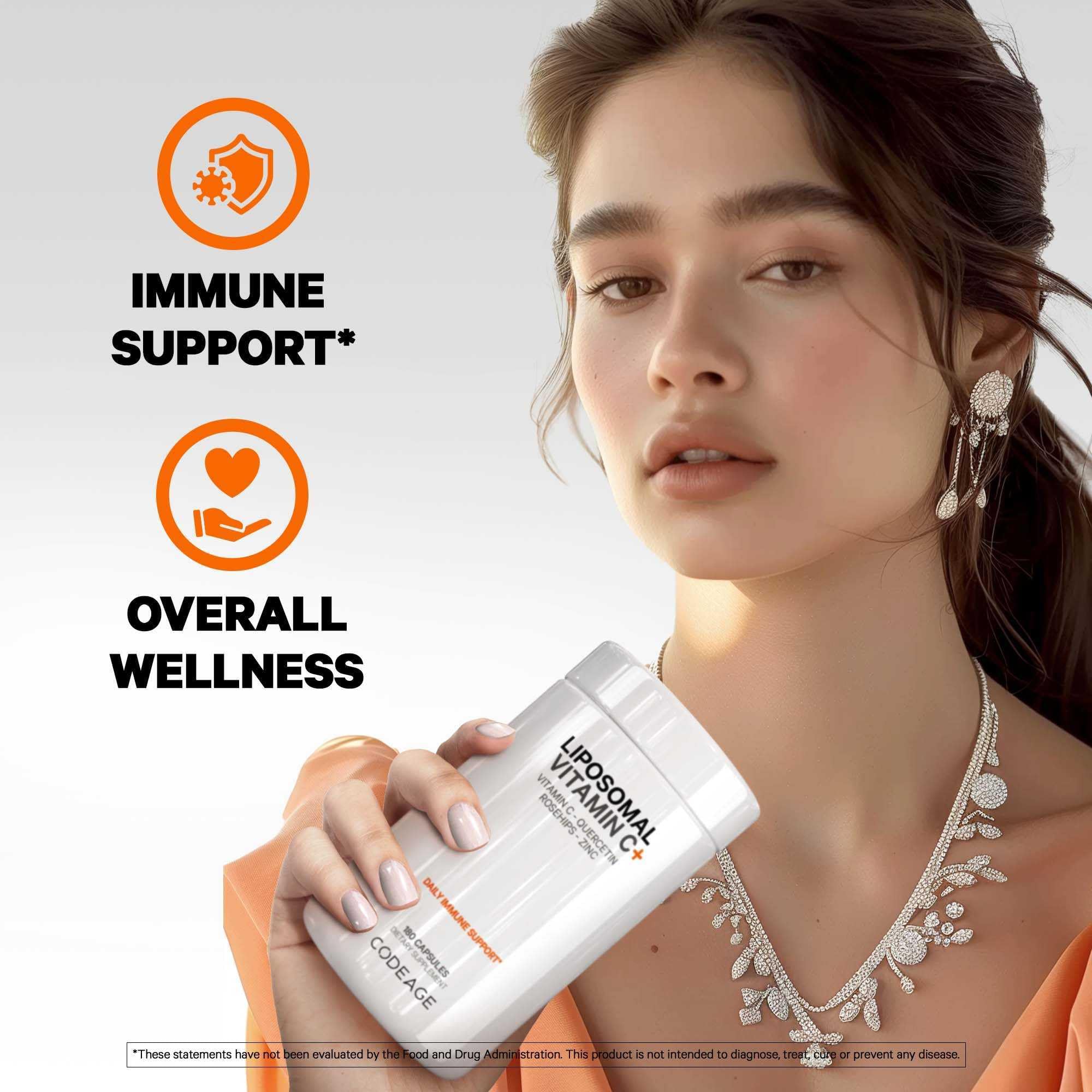 Codeage Liposomal Vitamin C 1500mg elderberry powder detail for flavor