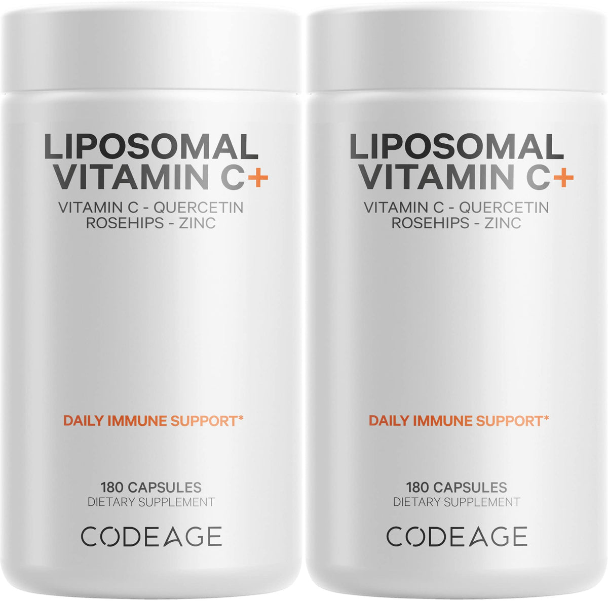 Codeage Liposomal Vitamin C bottle highlights high-potency formula for daily wellness