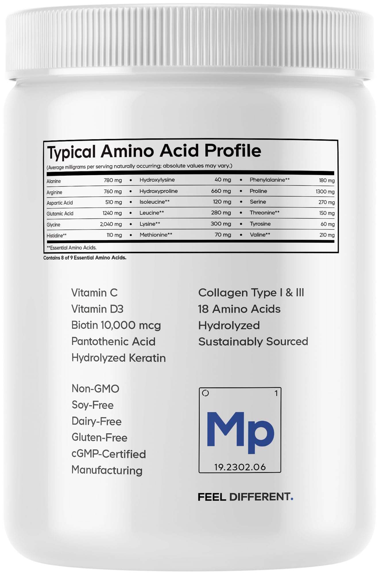 Codeage Marine Collagen Platinum serving size designed for easy daily use.